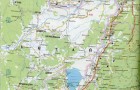 Карта Еврейского автономного округа 1см = 30км. Карта автомобильных дорог Еврейского автономного округа